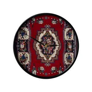 ساعت دیواری مدوپد طرح قالیچه فرادنبه ترنجی مدل C-bakhtiary21