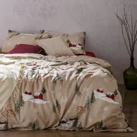 سرویس روتختی مادام کوکو مدل Charlen Flannel دو نفره 4 تکه