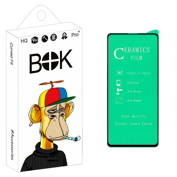 محافظ صفحه نمایش سرامیکی بوک مدل +HD مناسب برای گوشی موبایل سامسونگ Galaxy A21s