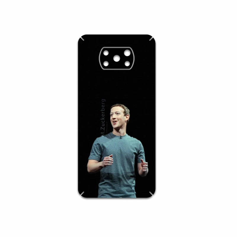 برچسب پوششی ماهوت مدل Mark-Zuckerberg مناسب برای گوشی موبایل شیائومی Poco X3 Pro