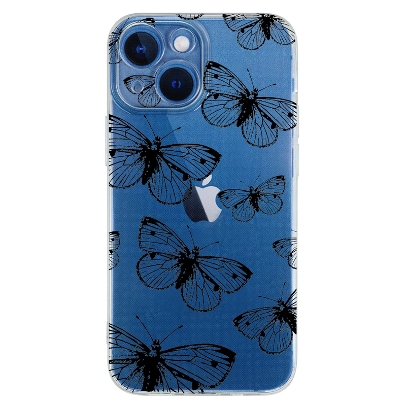 کاور مگافون طرح پروانه مدل C54-B مناسب برای گوشی موبایل اپل iPhone 13 mini