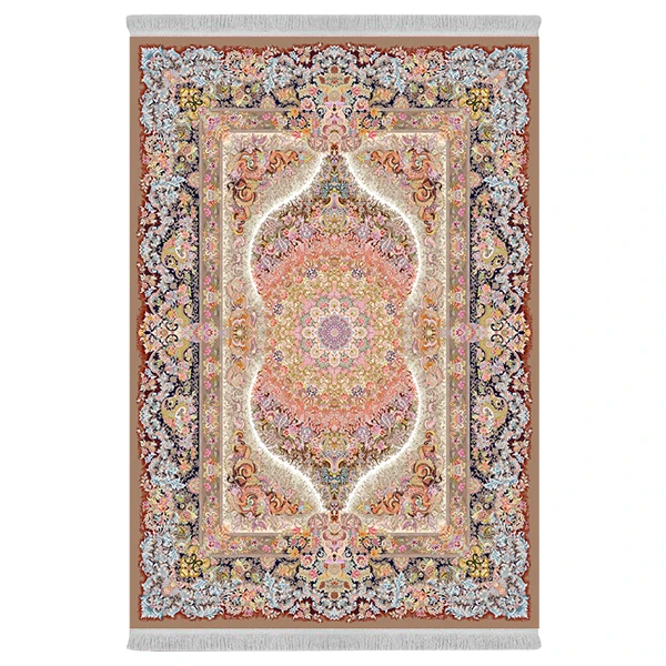 فرش پارچه‌ای دفه مدل فرشینه طرح مدرن کد 974