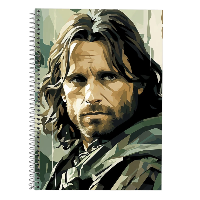 دفتر زبان 50 برگ مدوپد مدل دوخط طرح ارباب حلقه ها The Lord of the Rings کد DF3014