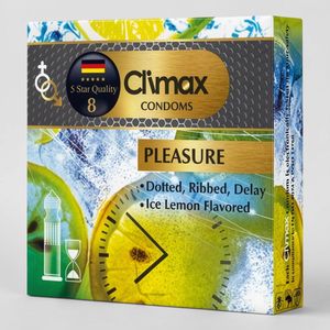 کاندوم کلایمکس مدل pleasure بسته 3 عددی