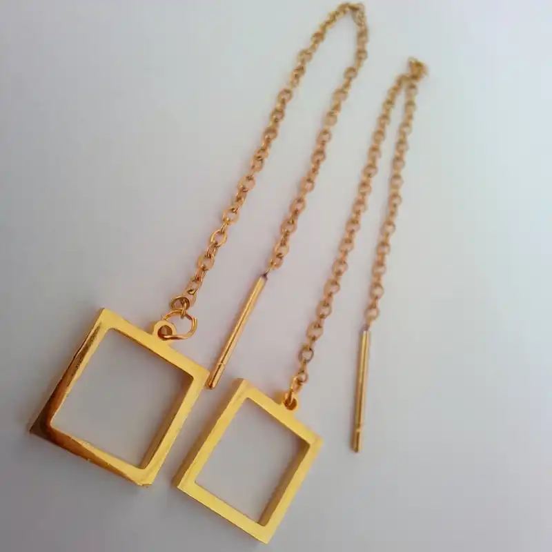 گوشواره زنانه مدل بخیه ای