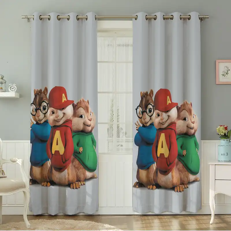 پرده نیروانا طرح  کودک مدل مخمل کد 8142 سایز 140×280 سانتی متر