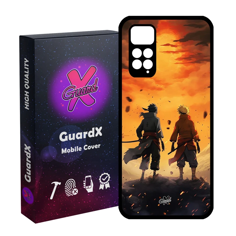 کاور گارد ایکس طرح انیمه ناروتو مدل Glass10699 مناسب برای گوشی موبایل شیائومی Redmi Note 11S/ Note 11 4G