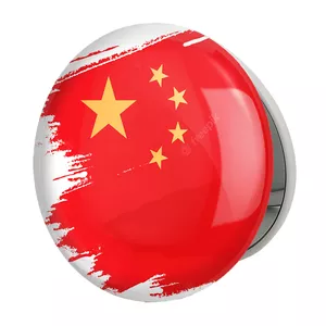 آینه جیبی خندالو طرح پرچم چین مدل تاشو کد 20578 