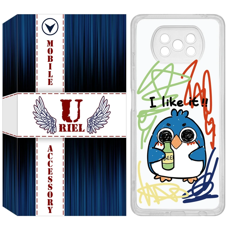 کاور یوریل مدل Clear کد 23 طرح جوجه نقاش مناسب برای گوشی موبایل شیائومی Poco X3 / X3 Pro / X3 NFC