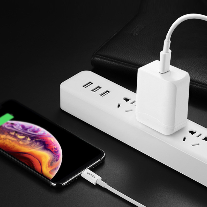 کابل شارژ USB-C به لایتنینگ  هترون مدل  MFI HC365i طول 1متر