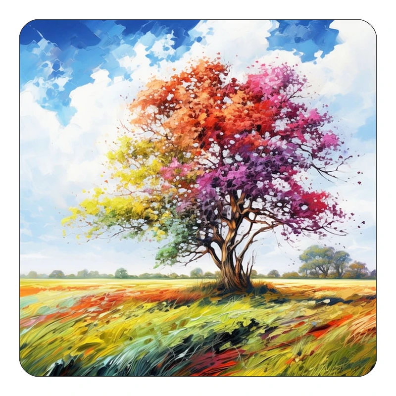 مگنت کاکتی طرح نقاشی رنگ روغن مدل mp72529