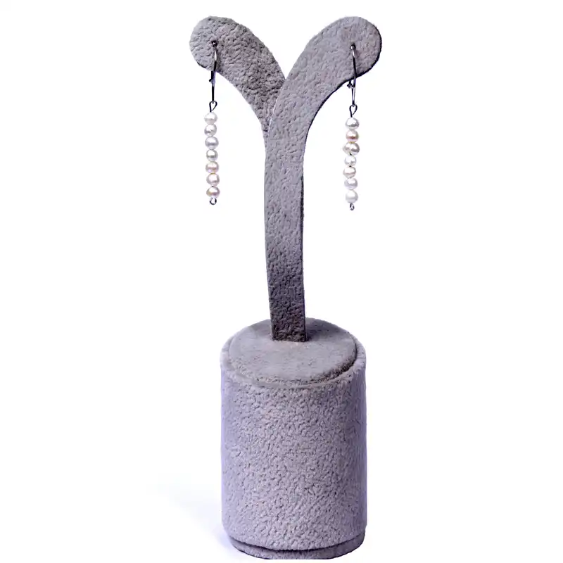 گوشواره نقره زنانه مدل مروارید Go01