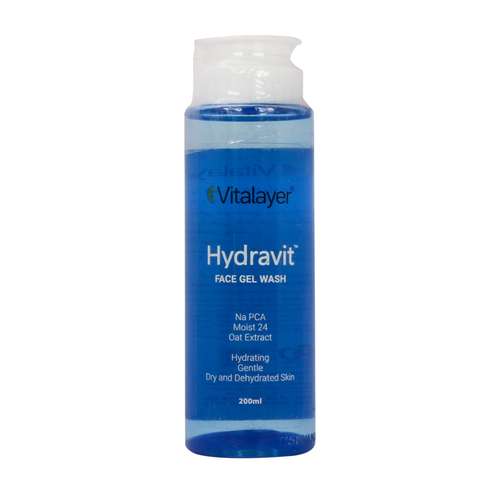 ژل شستشو صورت ویتالیر مدل Hydravit حجم 200 میلی لیتر