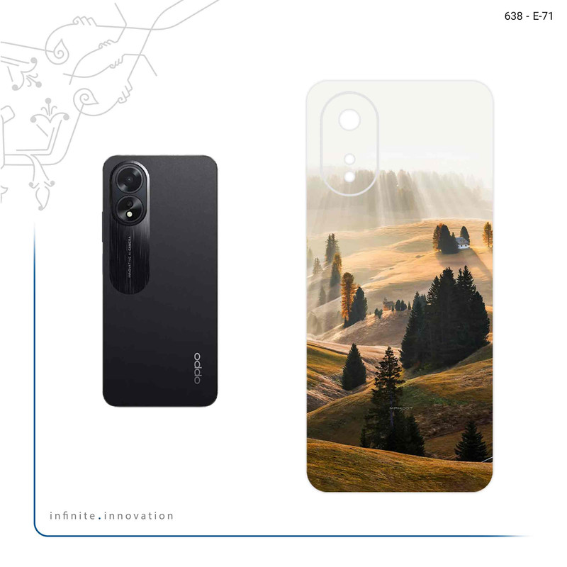 برچسب پوششی ماهوت مدل Foggy Plain مناسب برای گوشی موبایل اپو A38