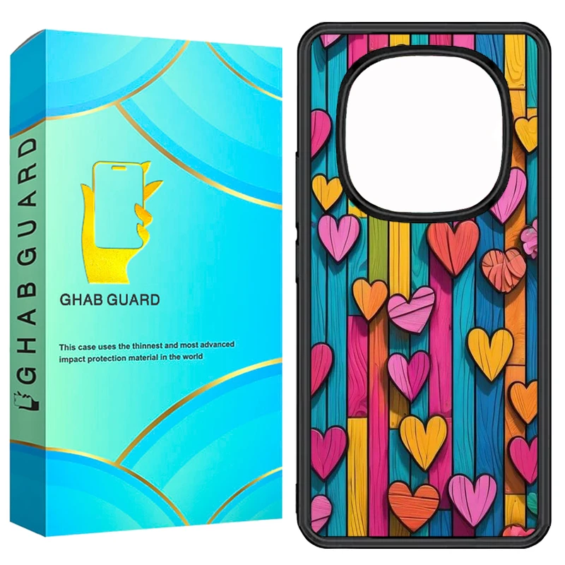 کاور قاب گارد طرح قلب مدل GN14P مناسب برای گوشی موبایل شیائومی Redmi Note 14 Pro 5G / Note 14 Pro Plus 5G