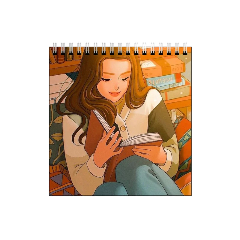 دفتر طراحی طرح دختر و کتاب کد 0055893