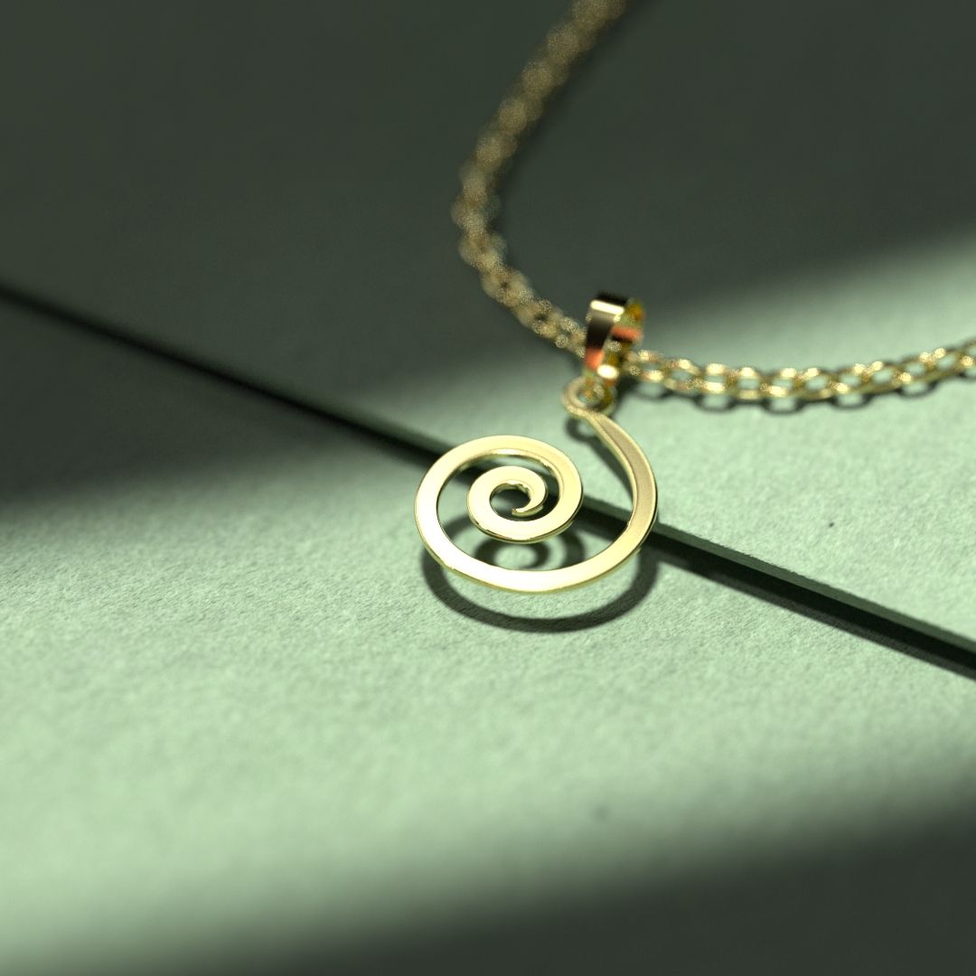 گردنبند طلا 18 عیار زنانه مدوپد مدل هندسی کد V2-1-1212 - - 4