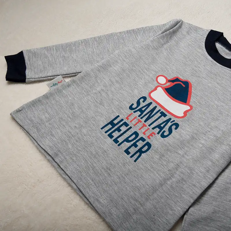 ست تی شرت آستین بلند و شلوار بچگانه سپیدپوش کد 400139