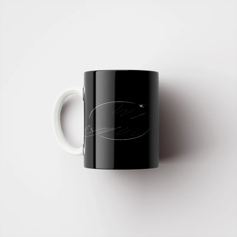 ماگ پادآفرین مدل ماه ستاره کهکشان کد p9730