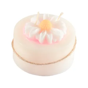 شمع دست ساز مدل گل بابونه