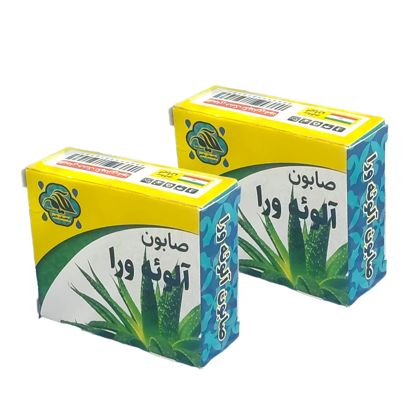 صابون شستشو گیاهستان حکیم مدل آلوئه ورا  وزن 70 گرم بسته دو عددی 