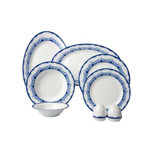 سرویس غذاخوری 28 پارچه 6 نفر چینی زرین ایران مدل ایتالیا اف ماهور درجه عالی