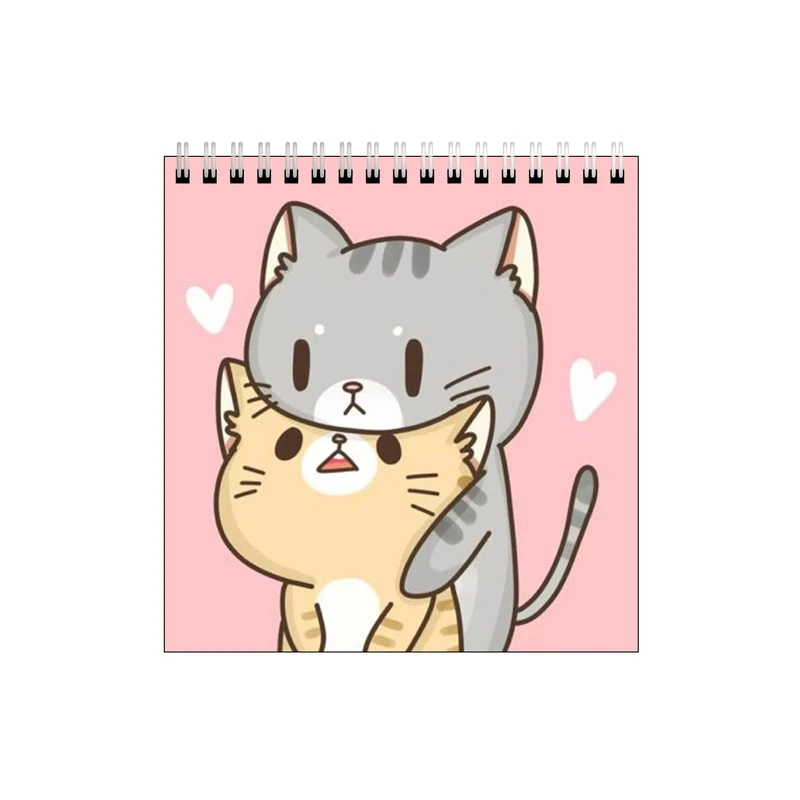 دفتر طراحی طرح گربه های عاشق کد 9710599