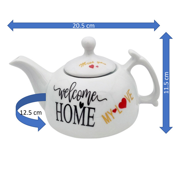 قوری مدل شقایق کد 11153xwelcome گنجایش 600 میلی لیتر