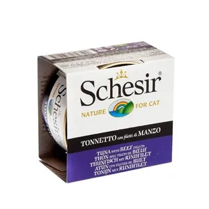 کنسرو گربه شسیر مدل Tuna wich beef وزن ۸۵ گرم