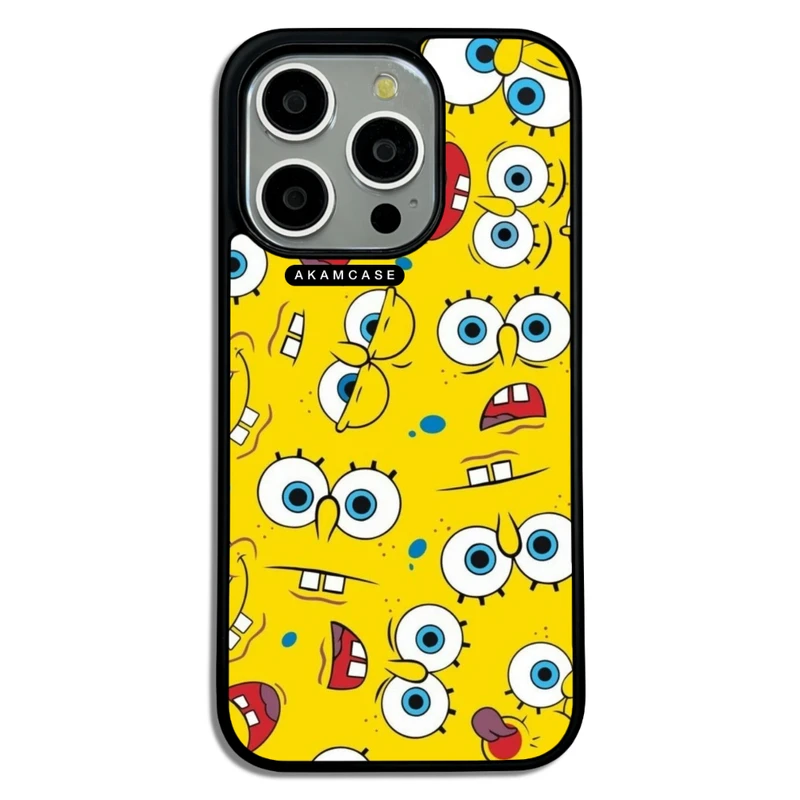 کاور آکام مدل AMC-WA15PRO-SPONGE BOB5 مناسب برای گوشی موبایل اپل iPhone 15 Pro