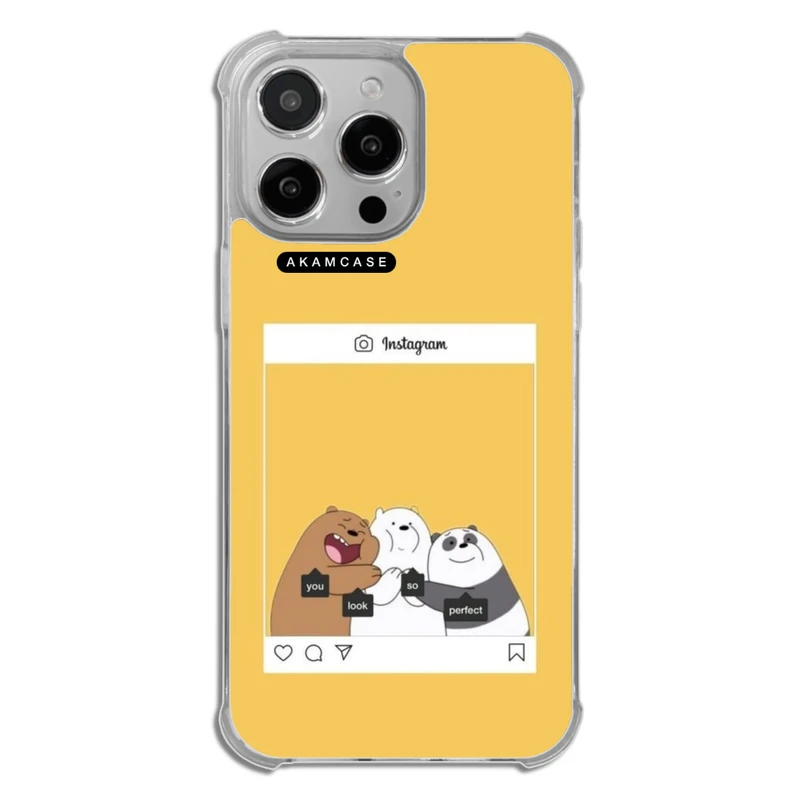 کاور آکام مدل AMCWTA14PROMAX-BARE BEAR5 مناسب برای گوشی موبایل اپل iPhone 14 Pro Max
