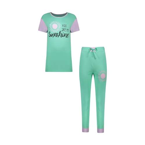 ست تی شرت آستین کوتاه و شلوار زنانه مدل  358036222