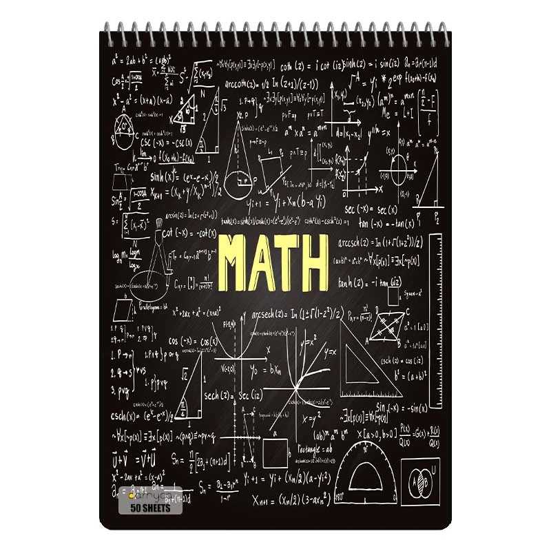 دفتر نقاشی 50 برگ سیمی کارنیکا طرح ریاضیات Mathematics کد 96518