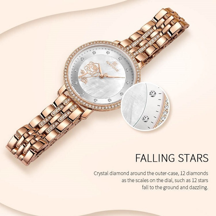 ساعت مچی عقربه ای زنانه نیوی فورس مدل NF5017 ساعت مچی عقربه ای زنانه نیوی فورس مدل NF5017