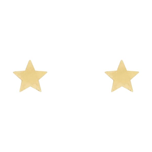گوشواره طلا 18 عیار زنانه قیراط طرح ستاره کد GH4404
