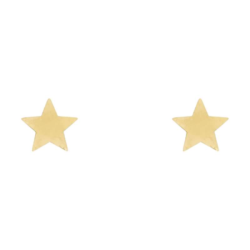 گوشواره طلا 18 عیار زنانه قیراط طرح ستاره کد GH4404