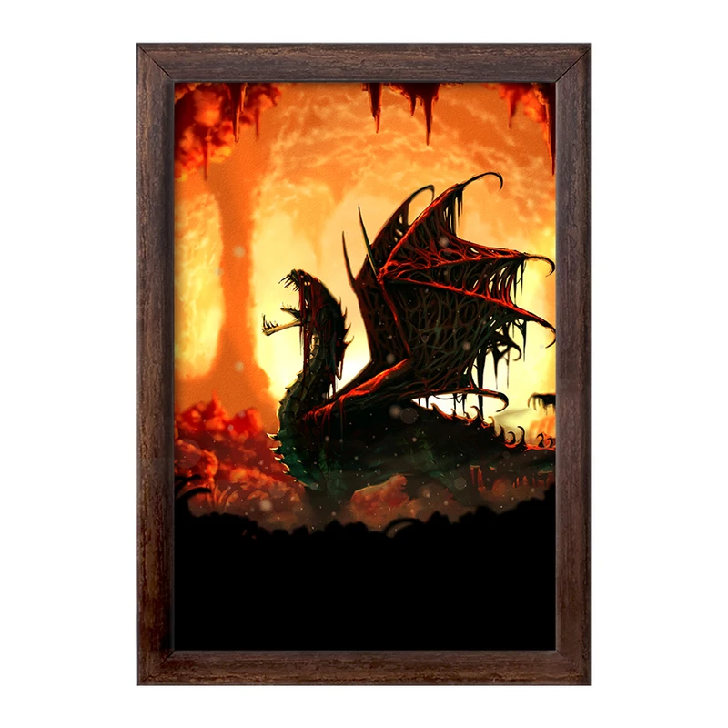 تابلو خندالو طرح بازی شکارچی هیولا (Monster Hunter) کد 33251