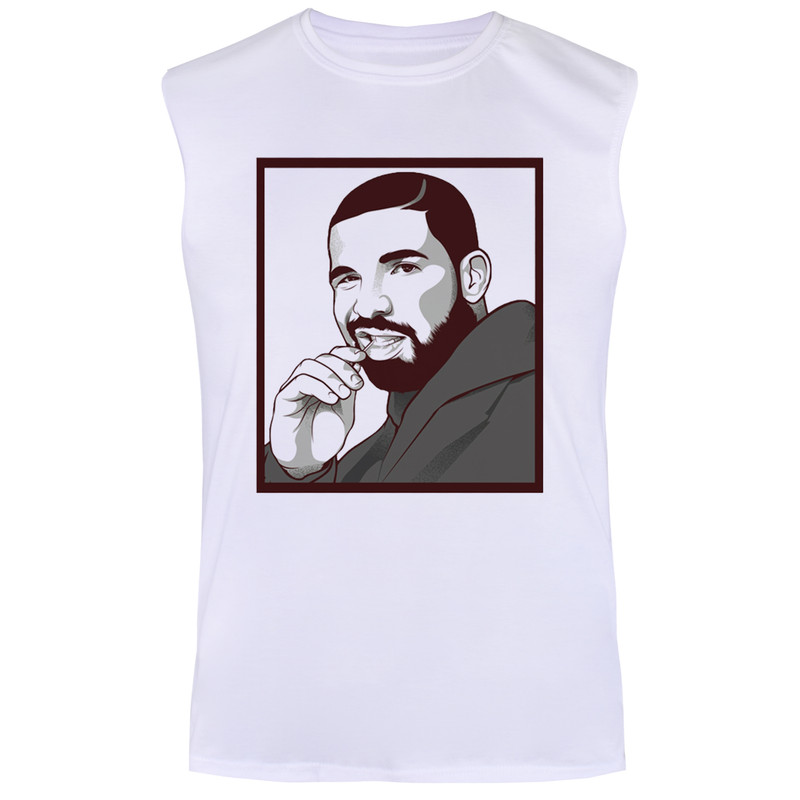 تاپ مردانه مدل DRAKE کد TOW06 رنگ سفید