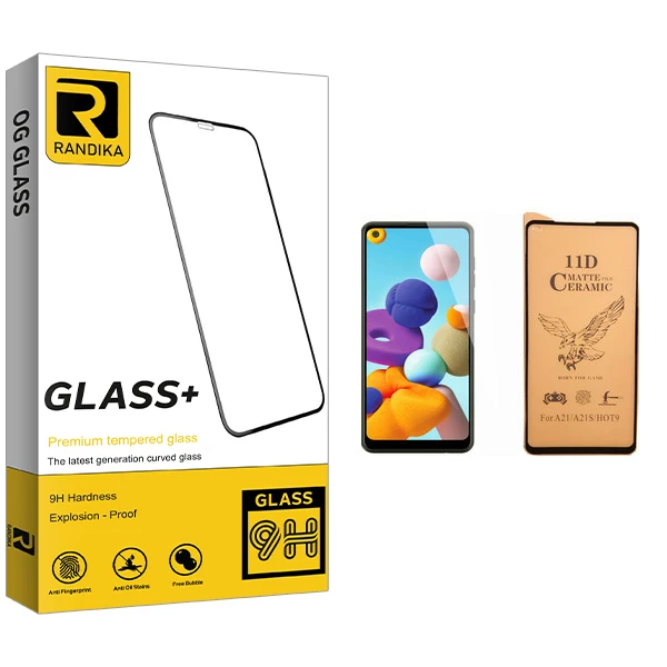 محافظ صفحه نمایش سرامیکی راندیکا مدل GLD مناسب برای گوشی موبایل سامسونگ Galaxy A21
