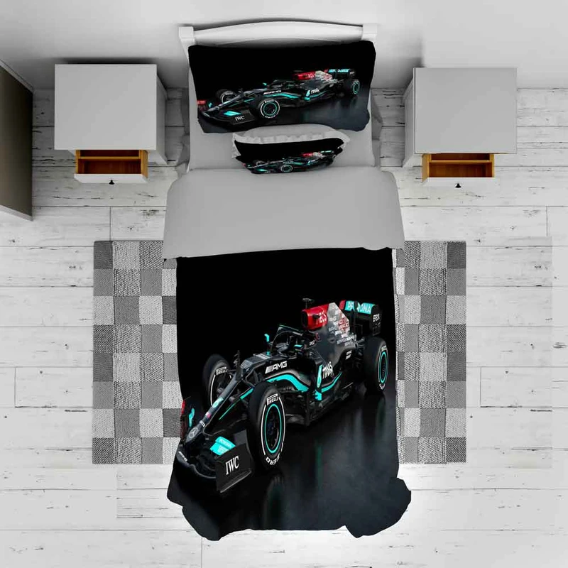 سرویس خواب مدل ماشین مسابقه ای TXY667 تک نفره 5 تکه