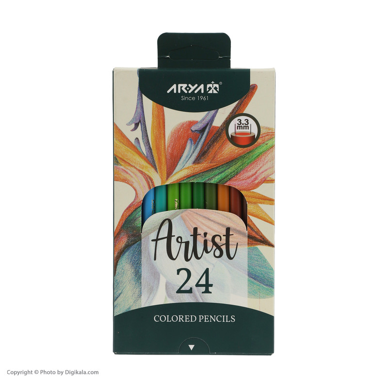 مداد رنگی 24 رنگ آریا مدل Artist