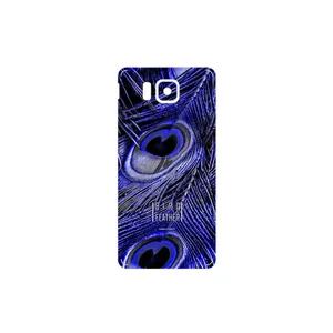 MAHOOT Purple Feather Cover Sticker for Samsung Galaxy Alpha
