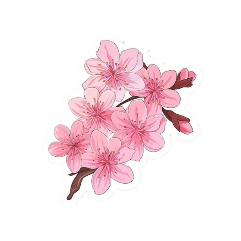 استیکر پارچه و لباس پاد آفرین مدل شکوفه کد 4923