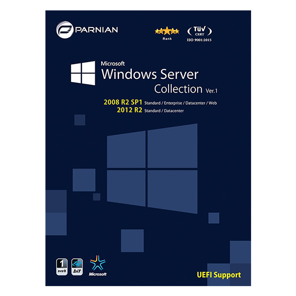 سیستم عامل Windows Server Collection  2008 + 2012 نشر پرنیان