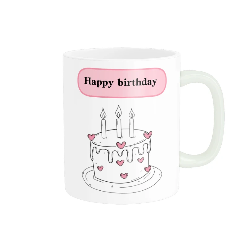 ماگ پاد آفرین مدل فانتزی طرح تولدی تولدت مبارک کد p11820