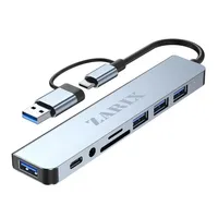 هاب 8 پورت USB 3.0/USB-C زاریکس مدل Z8 Pro