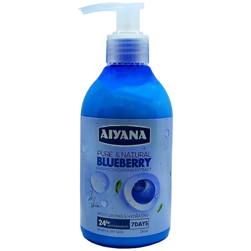 کرم آبرسان آیانا مدل بلوبری حجم 250 میلی لیتر