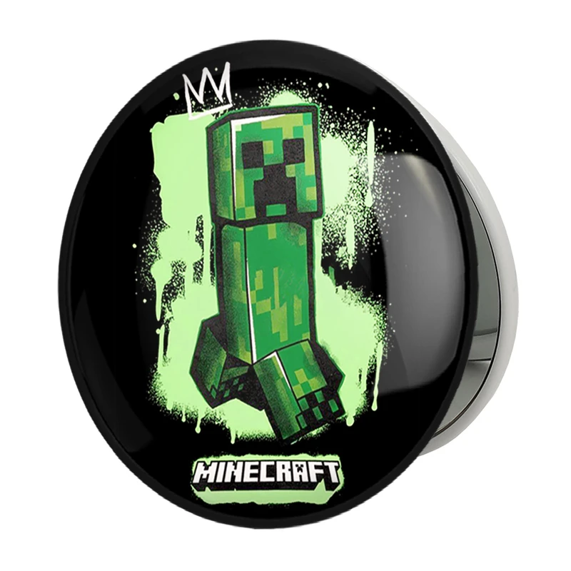 آینه جیبی خندالو طرح بازی ماینکرافت (Minecraft) مدل تاشو کد 37007