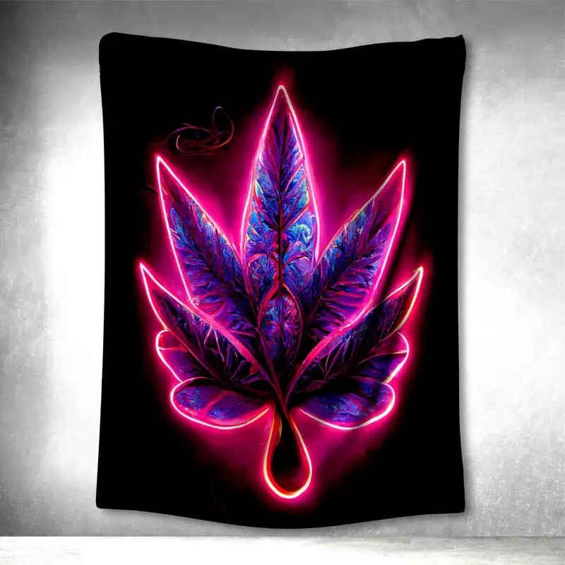 پوستر پارچه ای مدل بکدراپ بلک لایت کد 1435