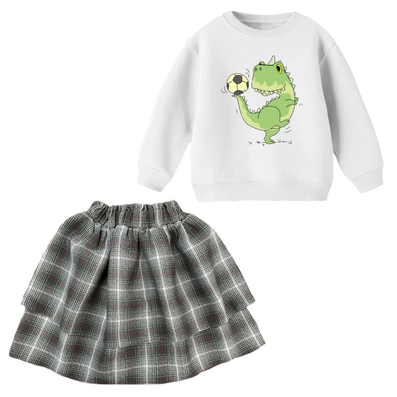 ست بلوز و دامن دخترانه مدل تمساح فوتبالیست